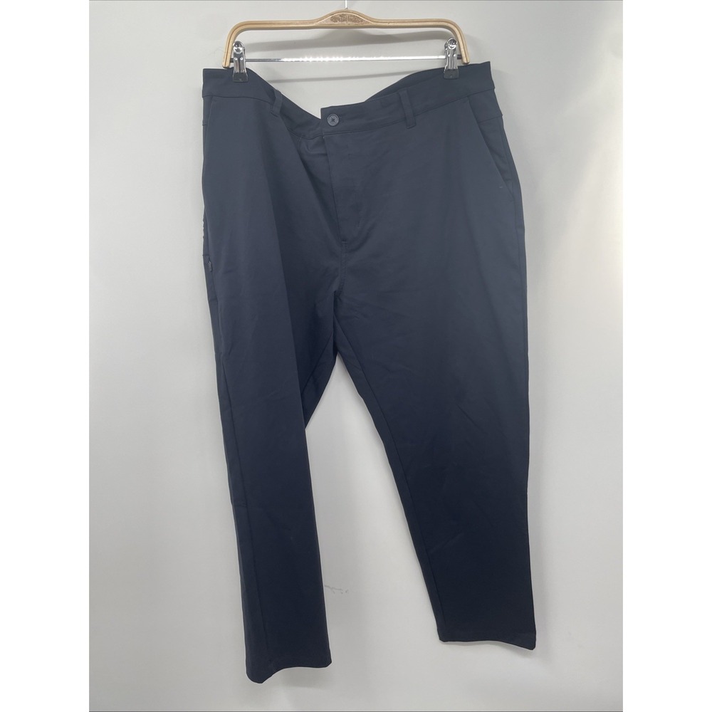 BYLT Chino Pants Mens 40 Black Rayon Stretch Slash Pockets Tapered Leg NWOT